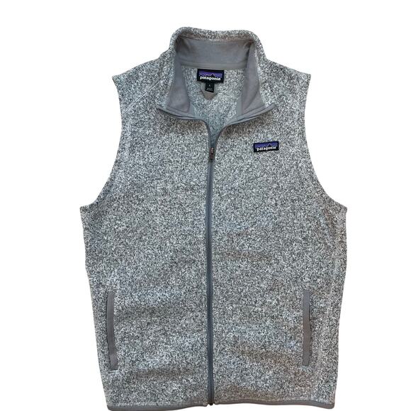 Patagonia Women’s Better Sweater Vest Gray Fleece Zip Up Size L Style 25886 - Picture 1 of 8